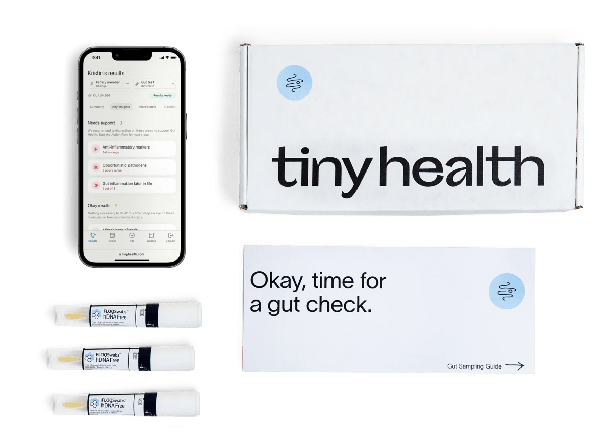 Microbiome health testing products Tiny Health